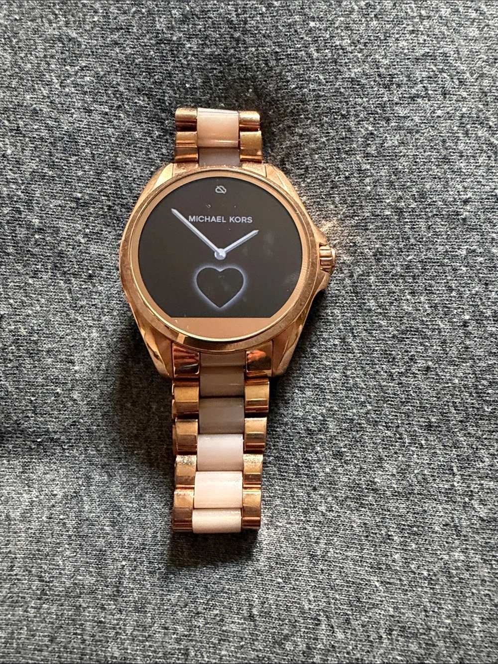 Michael Kors Rose Gold and Blush Two-Tone Smartwatch